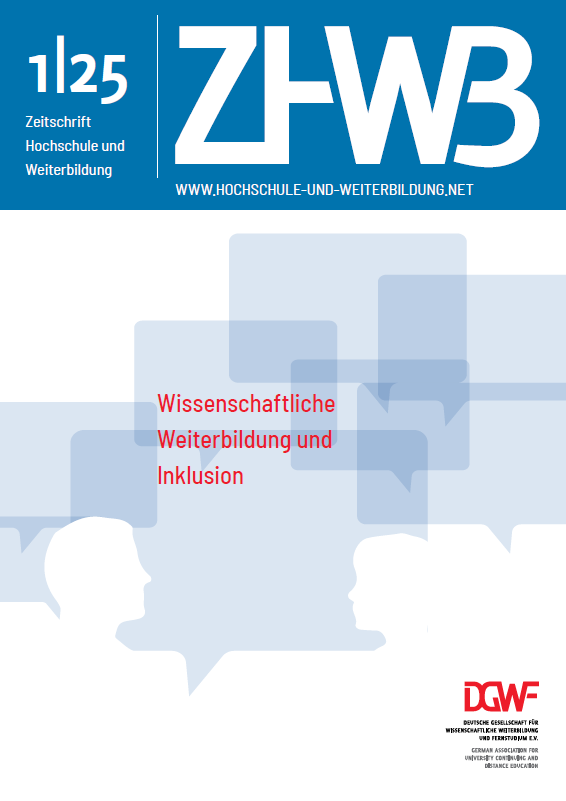 					Ansehen  2025/1: Wissenschaftliche Weiterbildung und Inklusion
				